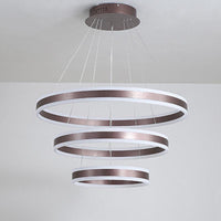 2/3 Tiered LED Chandelier Simplicity Acrylic Lamp Coffee - Rebooters