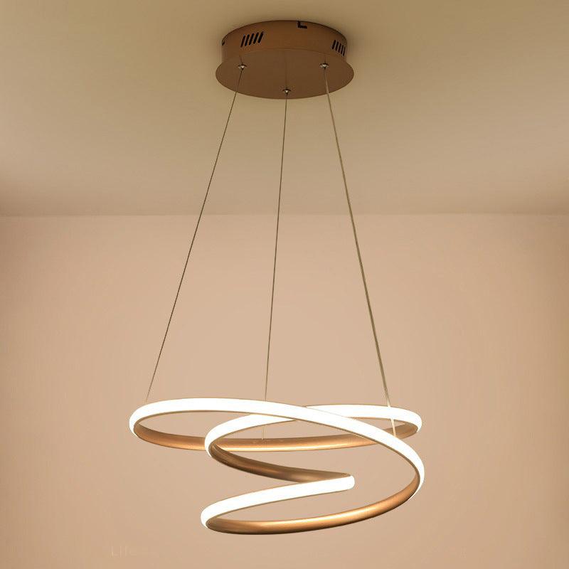 18"/23.5"/31.5" W Minimal Twisting Pendant Light Chandelier - Rebooters