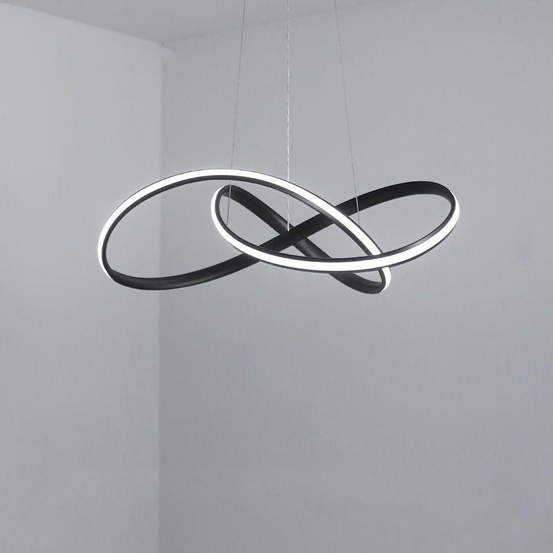 19.5"/27.5" W Simplicity LED Hanging Chandelier Lamp - Rebooters