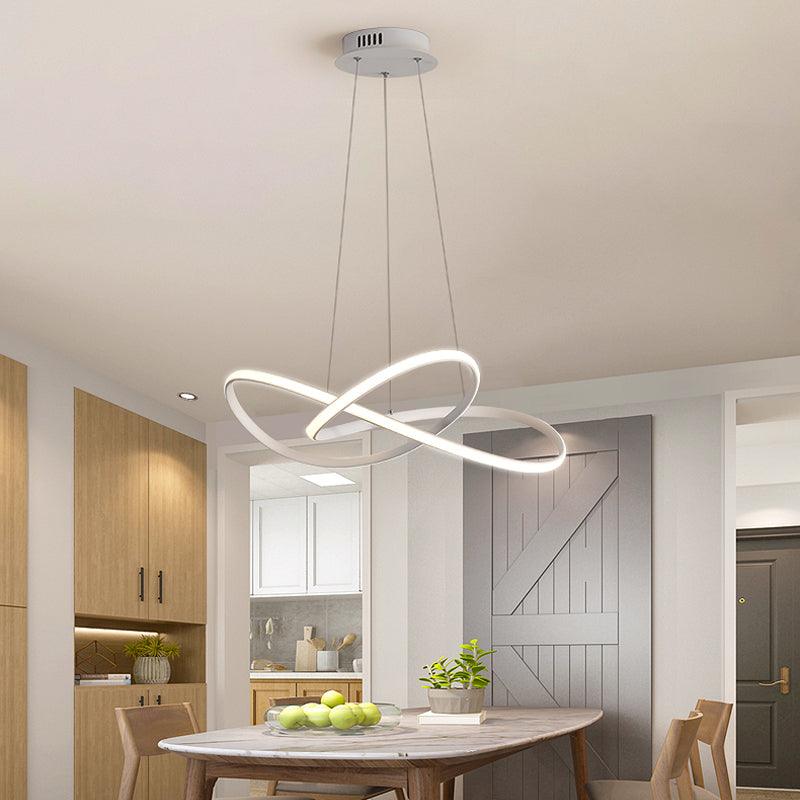 19.5"/27.5" W Simplicity LED Hanging Chandelier Lamp - Rebooters