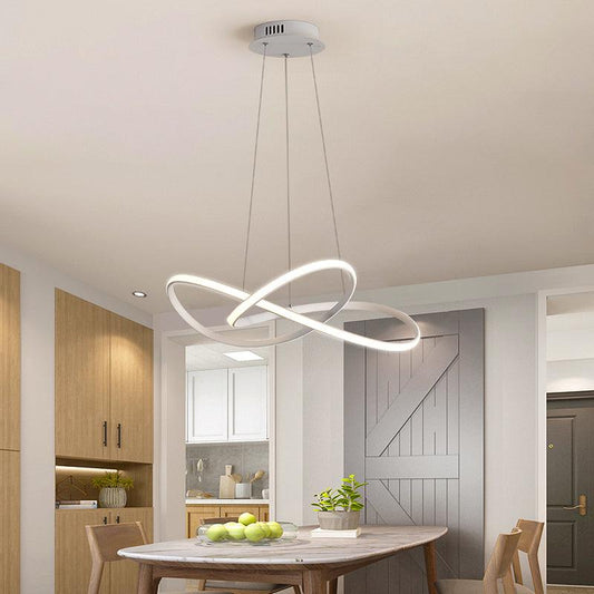 19.5"/27.5" W Simplicity LED Hanging Chandelier Lamp - Rebooters