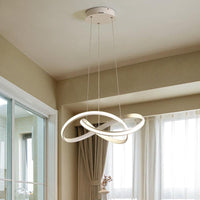 19.5"/27.5" W Simplicity LED Hanging Chandelier Lamp - Rebooters