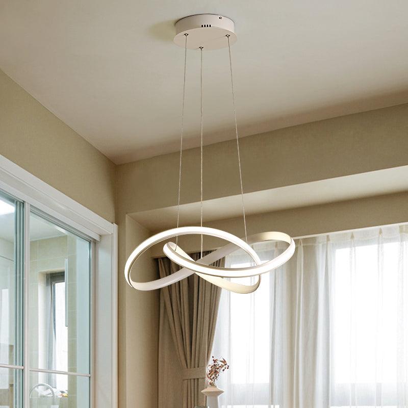 19.5"/27.5" W Simplicity LED Hanging Chandelier Lamp - Rebooters