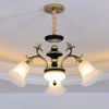 Bellflower Frosted White Glass Chandelier Farmhouse Light - Rebooters