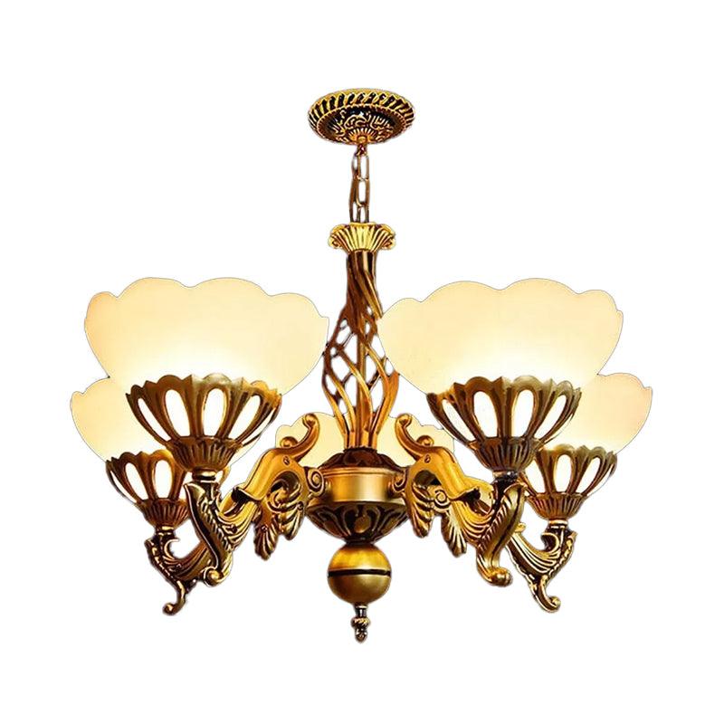 5-Light Up Chandelier Traditional Sitting Room Light Gold - Rebooters