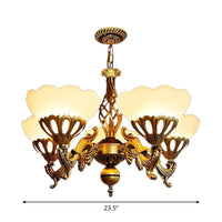 5-Light Up Chandelier Traditional Sitting Room Light Gold - Rebooters