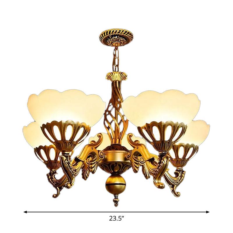 5-Light Up Chandelier Traditional Sitting Room Light Gold - Rebooters