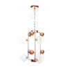 Diamond Living Room Chandelier Lighting Vintage Clear Amber - Rebooters