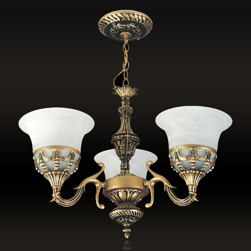 3-Light Hanging Chandelier Traditional Restaurant Pendant Lamp - Rebooters