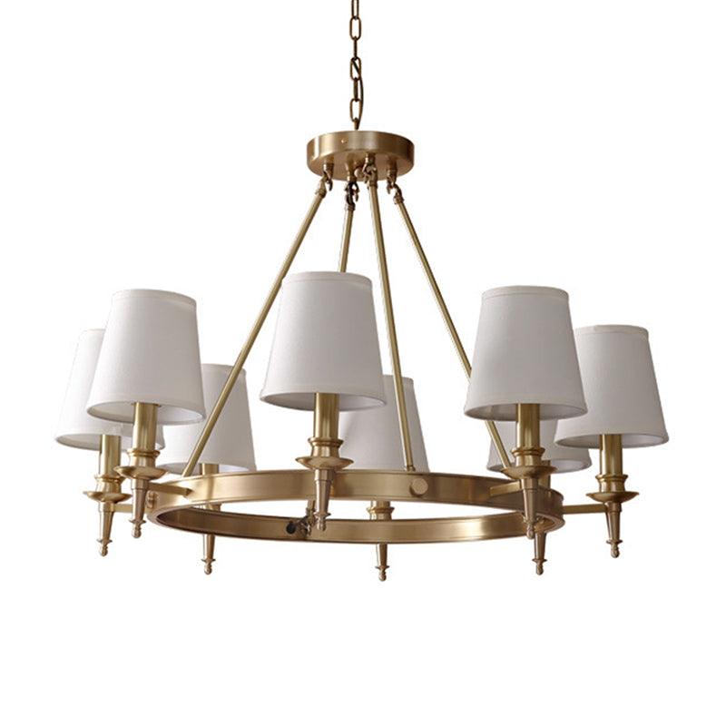 Gold Finish 3/6/8-Light Hanging Lamp Chandelier Fixture - Rebooters
