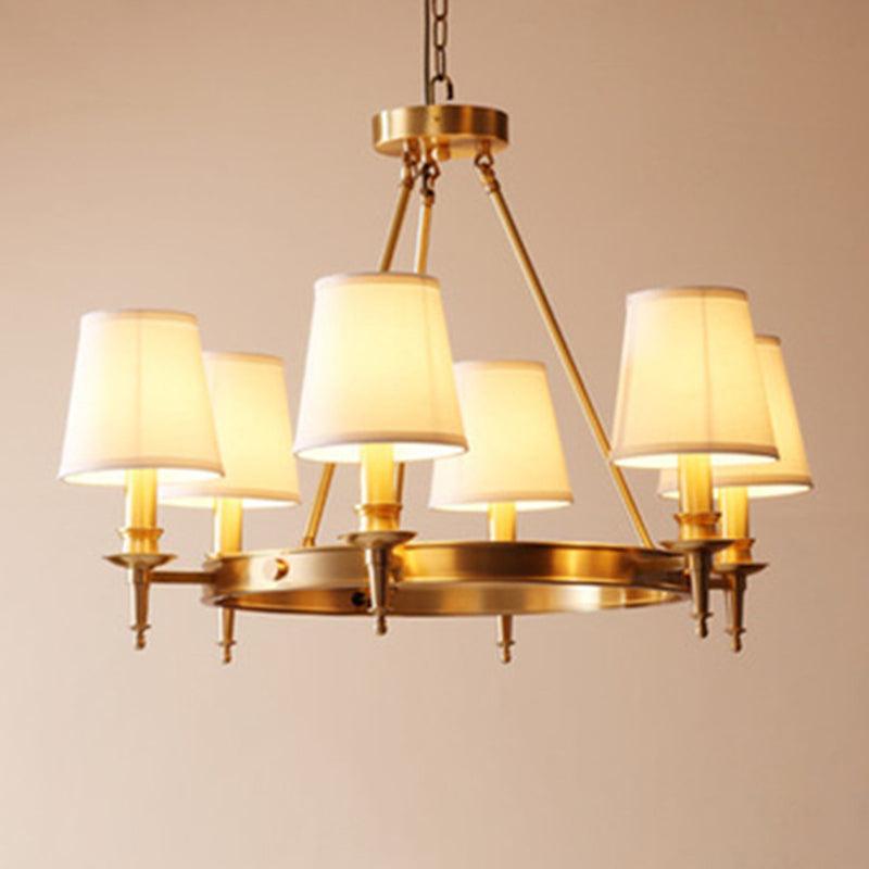 Gold Finish 3/6/8-Light Hanging Lamp Chandelier Fixture - Rebooters