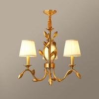 3-Head Wheat Chandelier Lighting Farmhouse Gold Pendant Shade - Rebooters