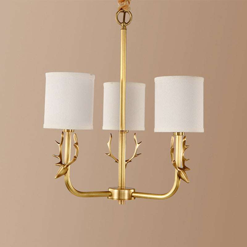 Rustic Antler Hanging Ceiling Light 3/6/8 Bulbs Gold Chandelier - Rebooters