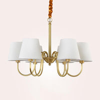 3/6/8 Lights Swooping Curve Chandelier Gold Metal Lamp - Rebooters