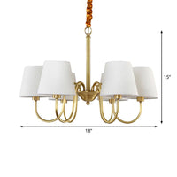 3/6/8 Lights Swooping Curve Chandelier Gold Metal Lamp - Rebooters