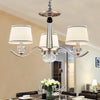 Fabric White Chandelier Tapered 3/6/8-Bulb Ceiling Light - Rebooters