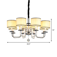 4/6/8 Heads Ceiling Chandelier Modern Living Room Pendant - Rebooters