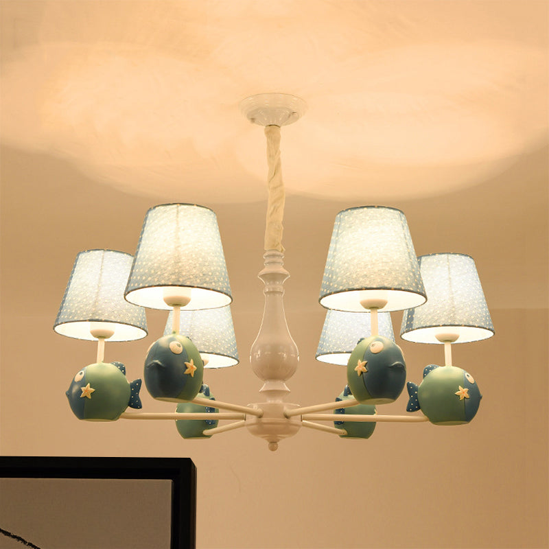 Blue Circle Bird Hanging Lamp Modern Resin Metal Pendant Lights - Rebooters