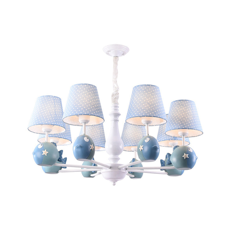 Blue Circle Bird Hanging Lamp Modern Resin Metal Pendant Lights - Rebooters
