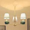 Blue Circle Bird Hanging Lamp Modern Resin Metal Pendant Lights - Rebooters
