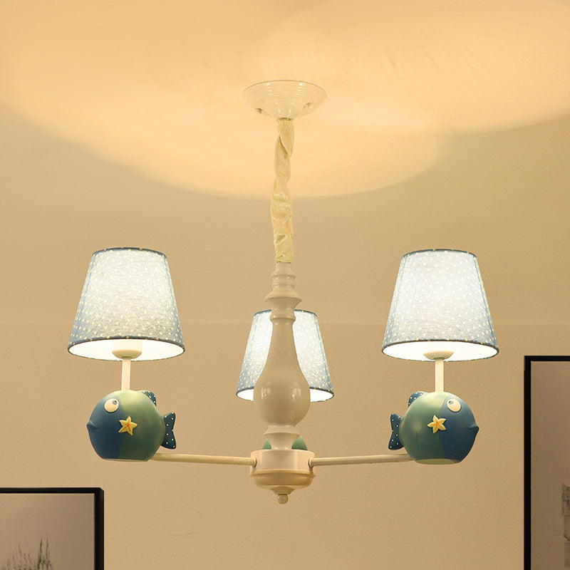 Blue Circle Bird Hanging Lamp Modern Resin Metal Pendant Lights - Rebooters