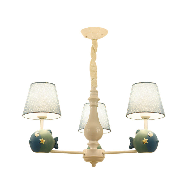 Blue Circle Bird Hanging Lamp Modern Resin Metal Pendant Lights - Rebooters