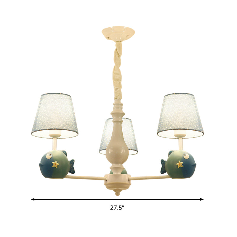 Blue Circle Bird Hanging Lamp Modern Resin Metal Pendant Lights - Rebooters