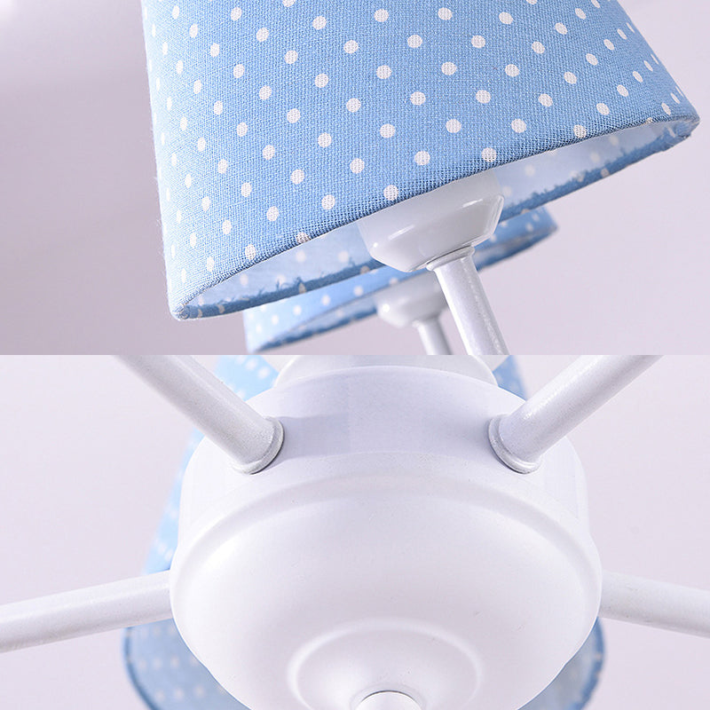 Blue Circle Bird Hanging Lamp Modern Resin Metal Pendant Lights - Rebooters