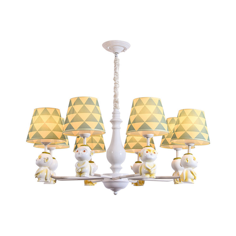 Fabric Tapered Shade Hanging Lights Nordic Pendant in Yellow - Rebooters