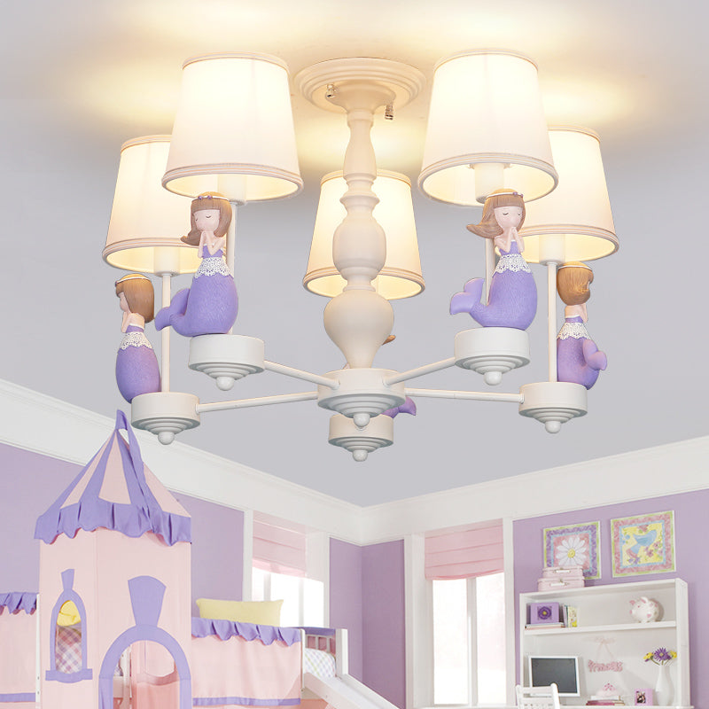 Cartoon Hanging Chandelier with Tapered Shade Pendant Light - Rebooters