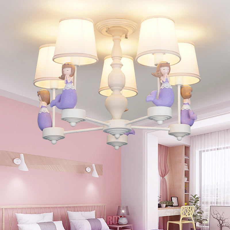 Cartoon Hanging Chandelier with Tapered Shade Pendant Light - Rebooters