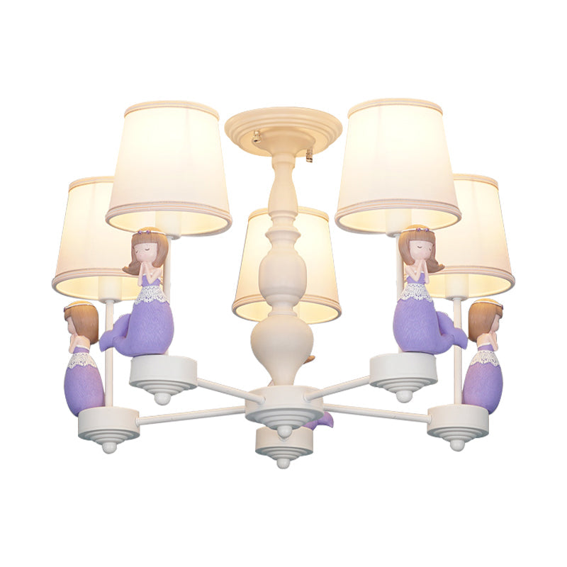 Cartoon Hanging Chandelier with Tapered Shade Pendant Light - Rebooters