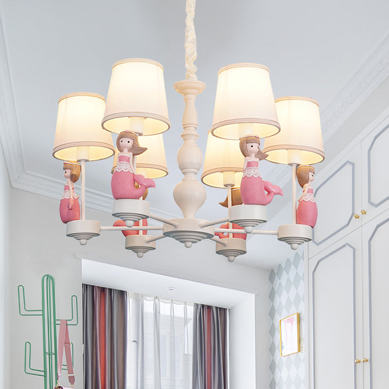 Cartoon Hanging Chandelier with Tapered Shade Pendant Light - Rebooters