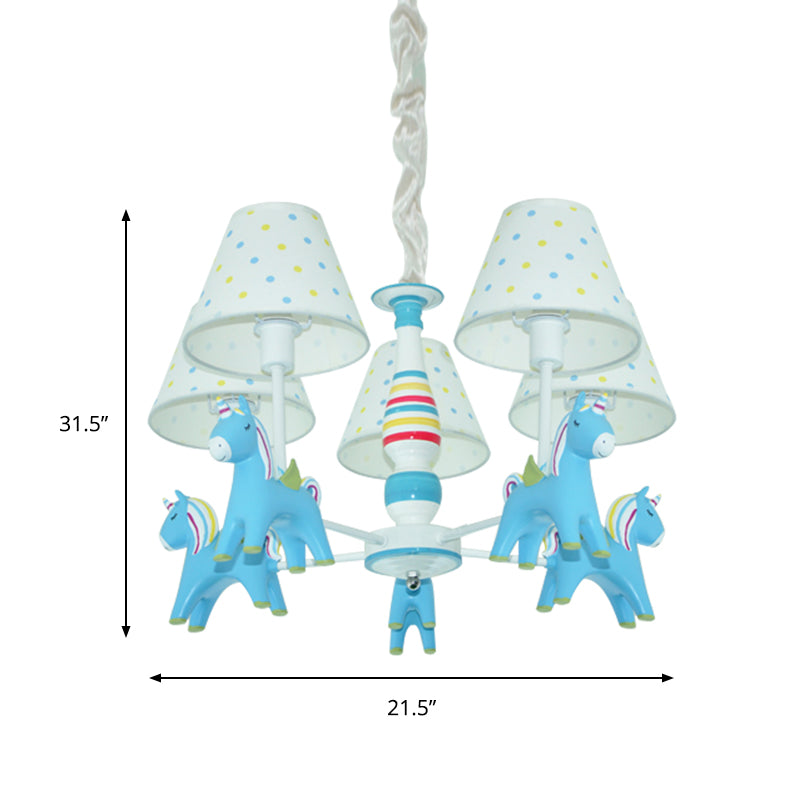 Nordic Tapered Shade Hanging Lights Fabric Pendant Fixture - Rebooters
