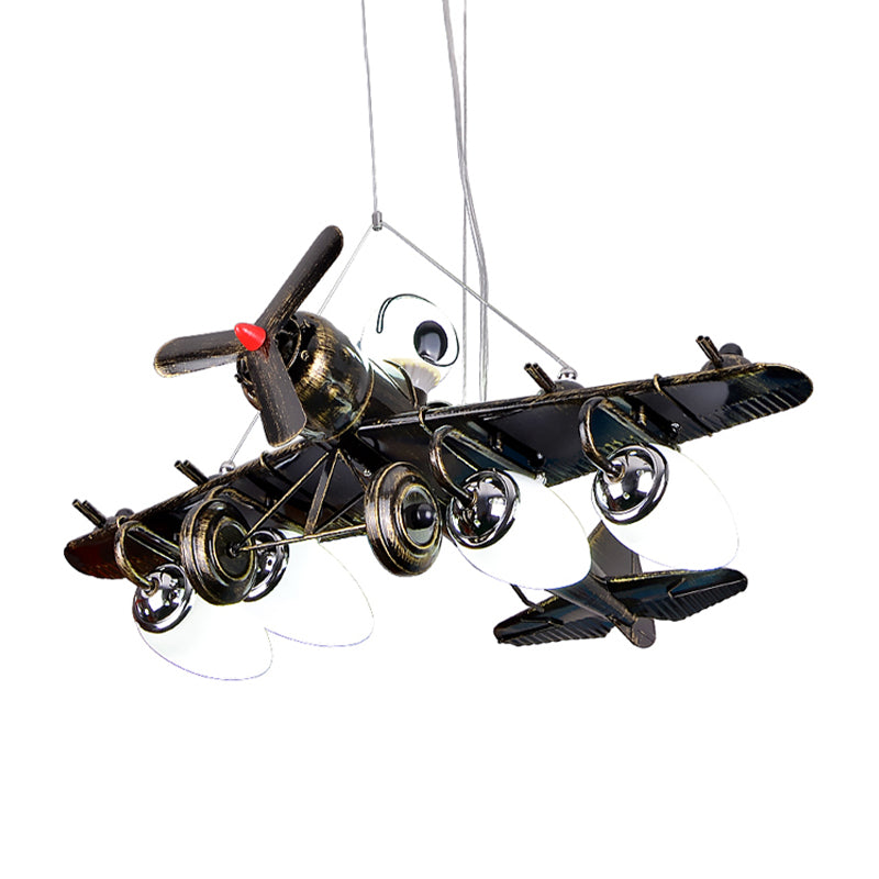 Modern Fighter Plane Hanging Lights Metal Chandelier for Kids - Rebooters
