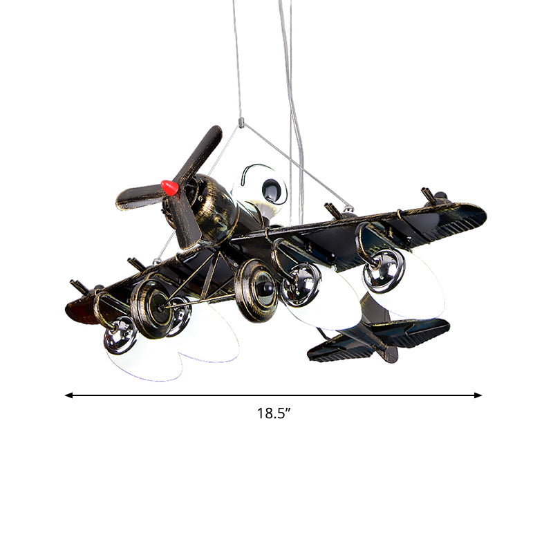 Modern Fighter Plane Hanging Lights Metal Chandelier for Kids - Rebooters