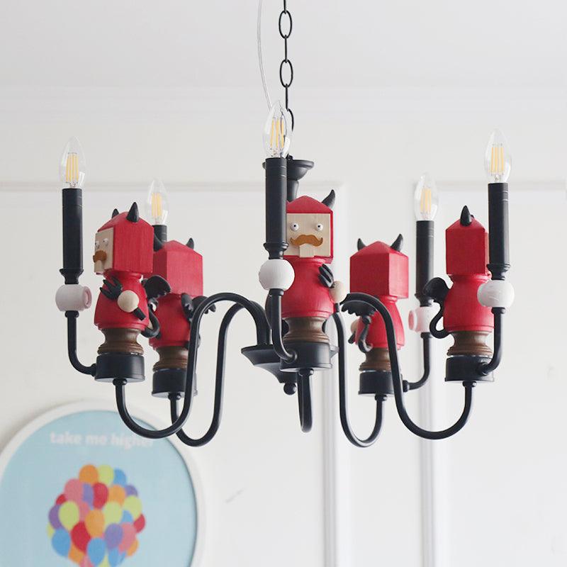 Cartoon Man Dining Room Hanging Lights Metal Pendant Light - Rebooters