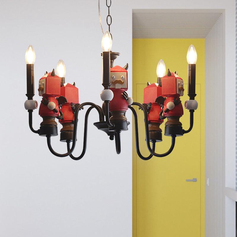 Cartoon Man Dining Room Hanging Lights Metal Pendant Light - Rebooters