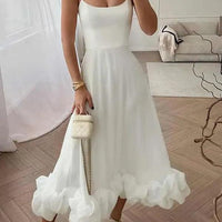 Lightweight Flowy Tiffany Women's Long-Sleeve Summer Dress - Rebooters -Women's Dresses