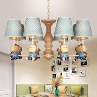 Animal-Themed Monkey Hanging Light Chandelier in Blue - Rebooters