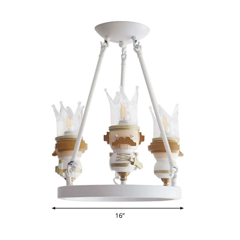 Resin King Hanging Light Cartoon Chandelier for Kids Room - Rebooters
