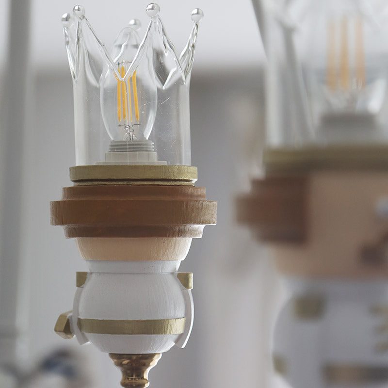 Resin King Hanging Light Cartoon Chandelier for Kids Room - Rebooters