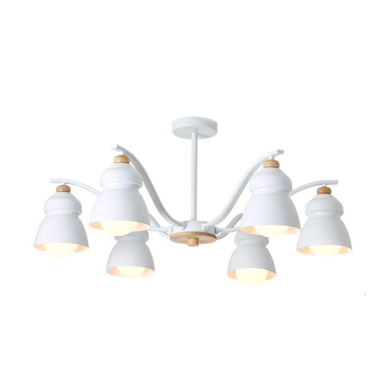 Bedroom Gourd Pendant Chandelier Lamp Metal Modern Design - Rebooters