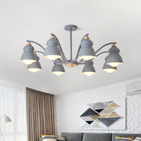 Bedroom Gourd Pendant Chandelier Lamp Metal Modern Design - Rebooters