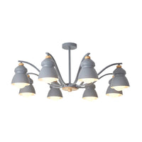 Bedroom Gourd Pendant Chandelier Lamp Metal Modern Design - Rebooters