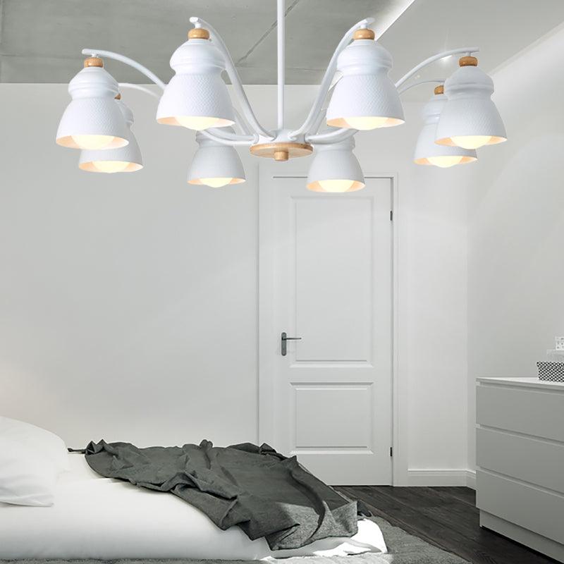 Bedroom Gourd Pendant Chandelier Lamp Metal Modern Design - Rebooters