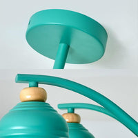 Bedroom Gourd Pendant Chandelier Lamp Metal Modern Design - Rebooters