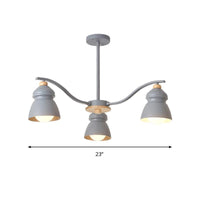 Bedroom Gourd Pendant Chandelier Lamp Metal Modern Design - Rebooters