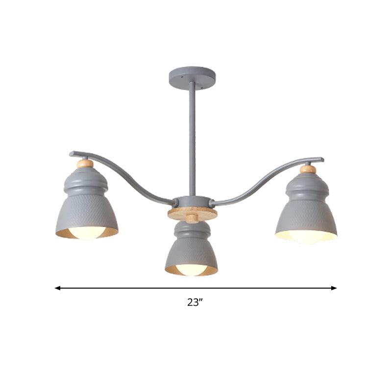 Bedroom Gourd Pendant Chandelier Lamp Metal Modern Design - Rebooters