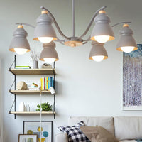 Bedroom Gourd Pendant Chandelier Lamp Metal Modern Design - Rebooters